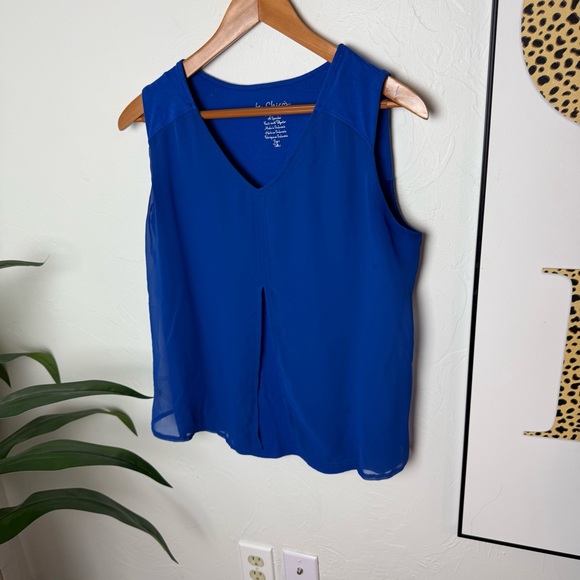 Chico's Tops - By Chico’s Royal Blue Sleeveless V-Neck Blouse – Size 1 (8/10)